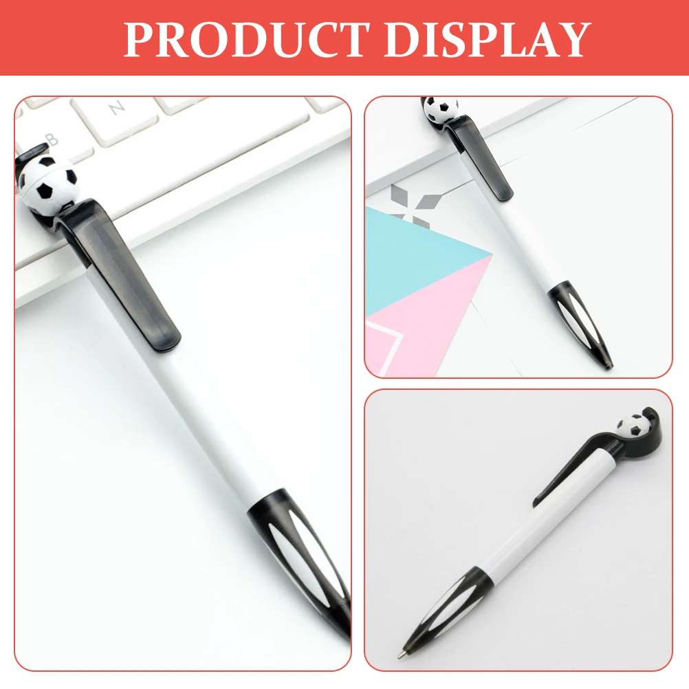 

10pcs Ballpoint Pens Soccer Shape Ink Pen Portable Writing Tool For Office School Journal Notes Retractable Pens For Students