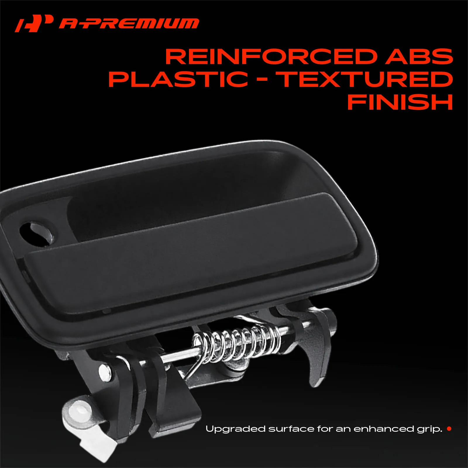 A-Premium Front Driver Side Exterior Door Handle with Keyhole Textured for Toyota Tacoma 1995-2004
