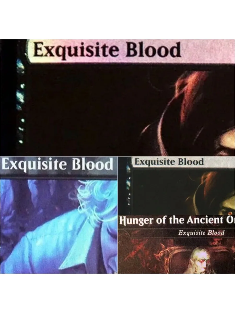 Exquisite Blood: Hochwertige TCG-Magiekarten – Schwarze Proxy-Spielkarten für Brettspiele und Sammelkartenspiele