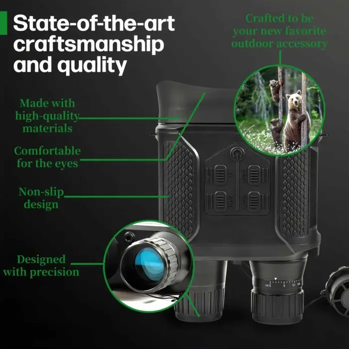 Night-Vision-Device-Binoculars 400M Digital IR Telescope Zoom Optics with 2' Screen Photos Video Recording Hunting Camera