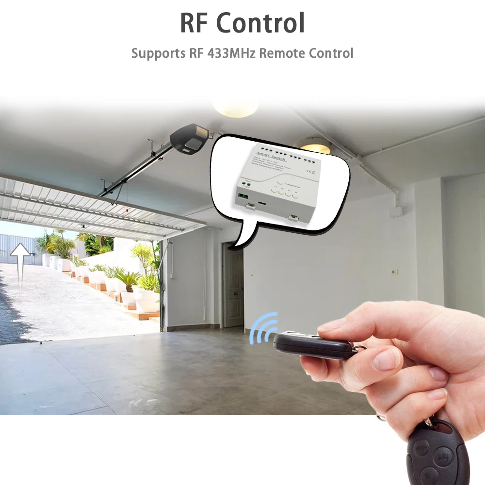 

eWeLink 4CH Wifi Smart Switch Module 12V 24V 7-32V 220V 85V-250V 10A 4 Channels Circuit Breaker Work With Alexa Google Home