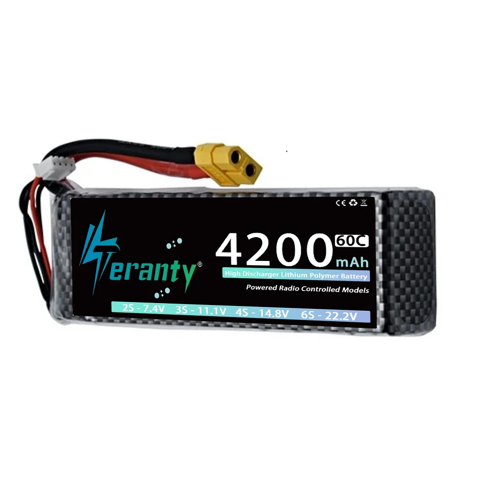 3S Lipo 11.1V 1500mAh 2200mAh 3300mAh 4200mAh 5200mAh 10800mAh Battery For RC Car Airplane Helicopter 11.1V Rechargeable Battery