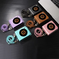 For ZTE Nubia Flip Flip 2 5G A304ZT Hard Case PU Shockproof Non-Slip Crossbody Back Cover For ZTE Libero Flip 2 5G Phone Case