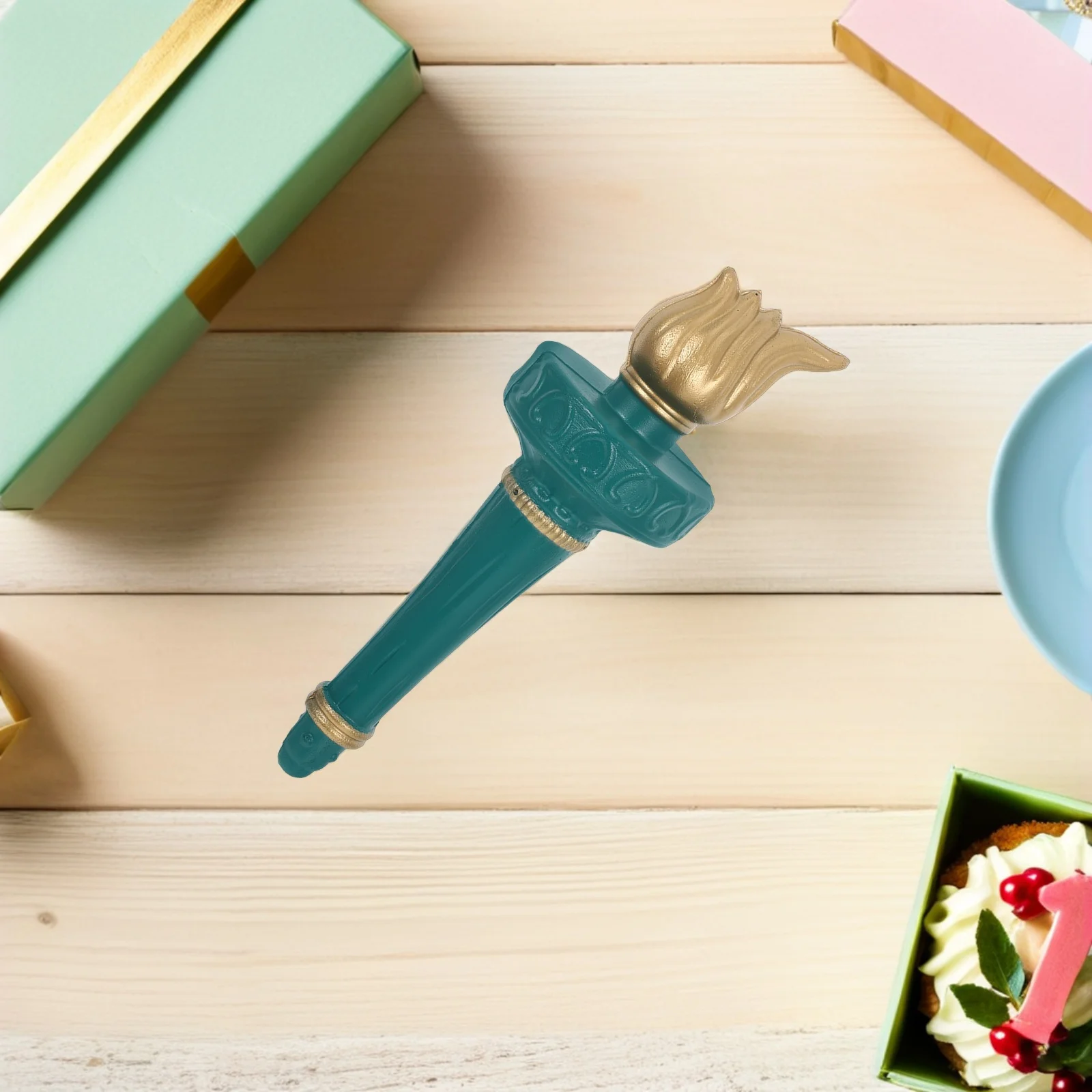 Estátua da liberdade tocha prop para cosplay festa de halloween acessório decorativo leve handheld role play traje 4th de