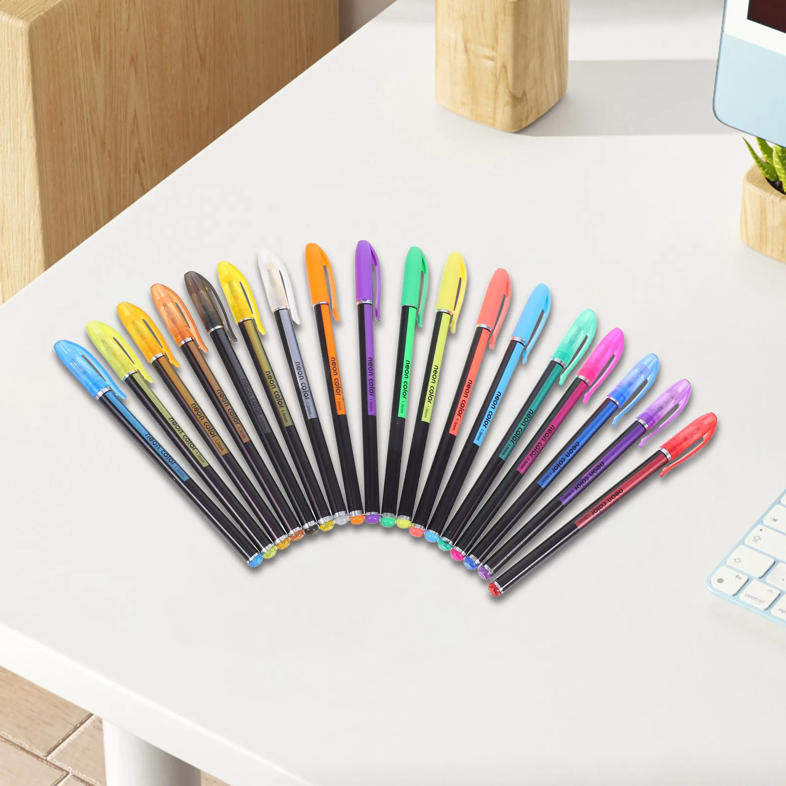 

Flashing Gel Pens 1.0Mm Neon Color Pen Set For Drawing Painting Coloring Crafts Art Supplies Gel Pens For Coloring