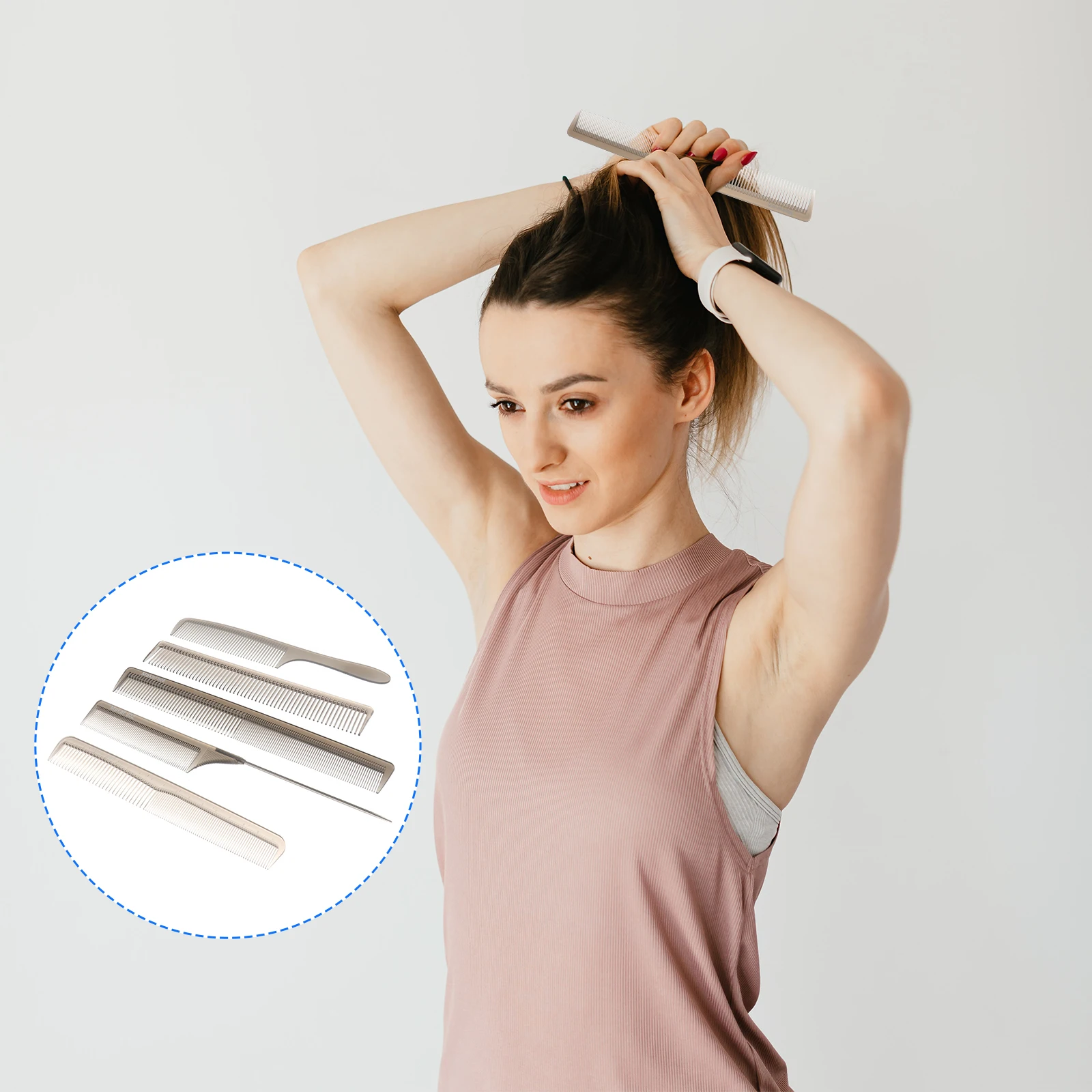 

Anti-static Haircut Comb Set Professional Barber Styling Small Fork Combs Women Free Shipping Cutting Dedicated Mini