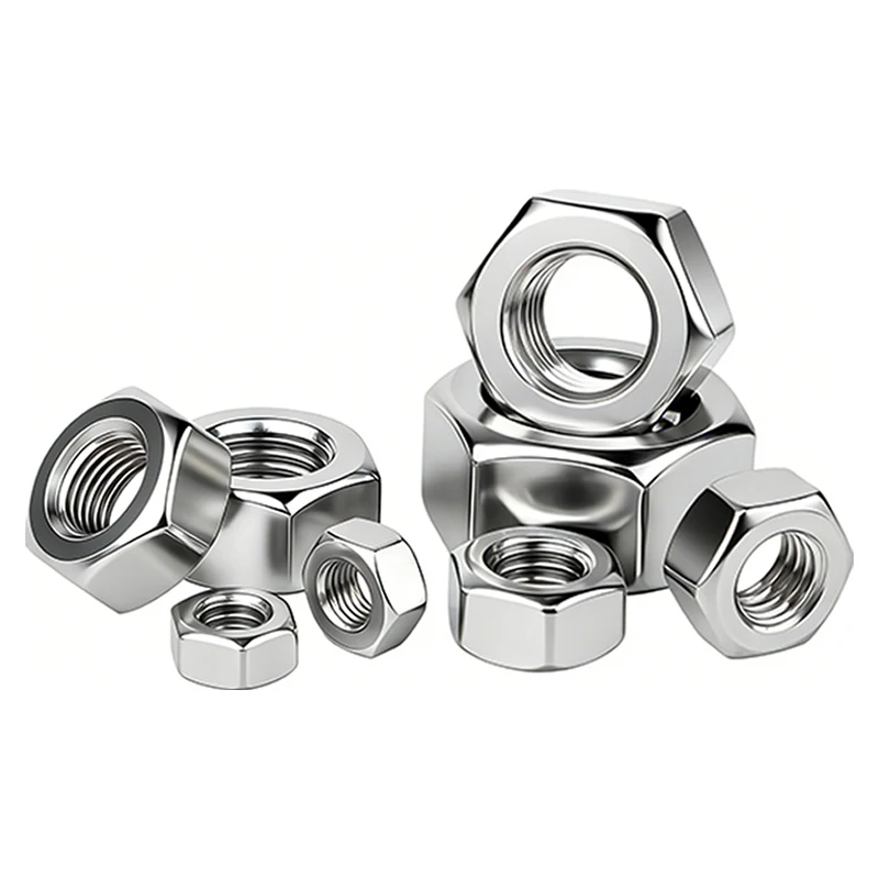 304 Stainless Steel Hex Nuts A2-70 DIN934 Metric Thread Hexagon Nut Fastener M1.2-M33 M3 M4 M5 M6 M8 M10 M12 M16 M20 image 6