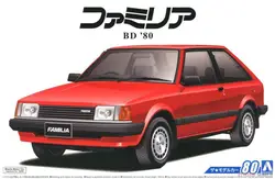 Aoshima 05589 Static Assembled Car Model Toy 1/24 Scale For Mazda 323 BD Familia XG 1980 Car Model Kit