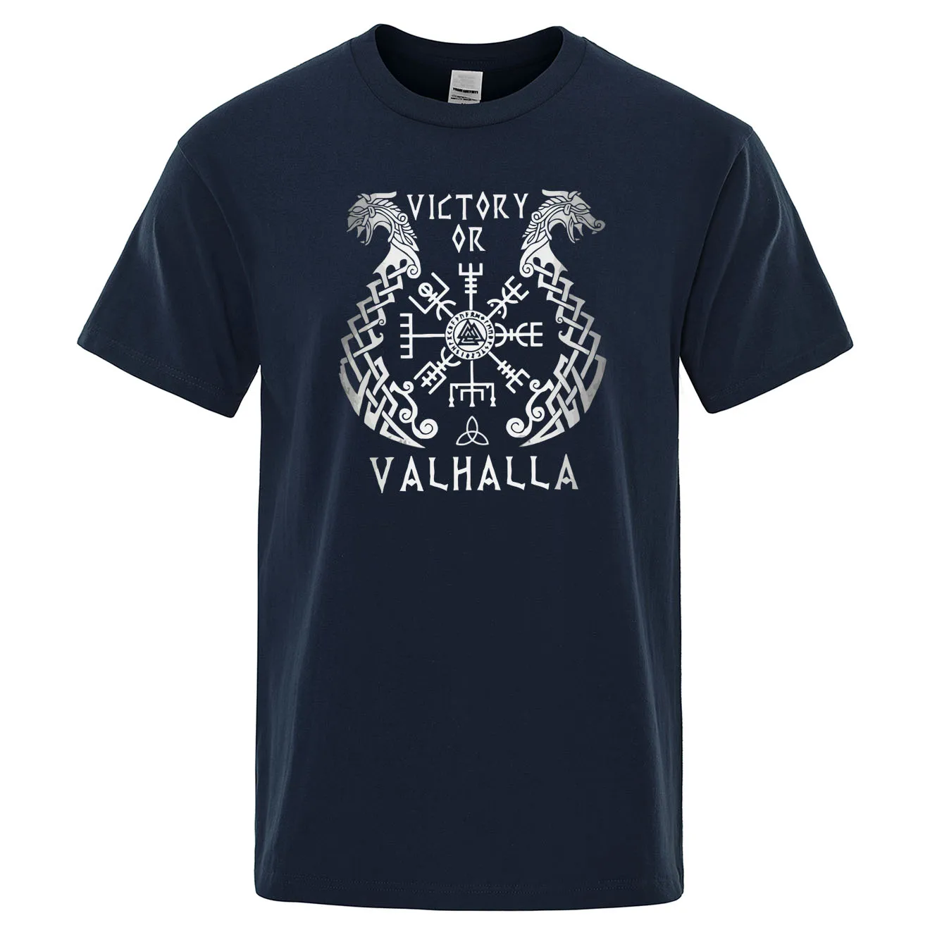 

2022 Summer Print T shirt Men Short Sleeve Viking legend T-Shirt Retro Classic Tee Shirt Valhalla Odin Tops Mens Cotton Tshirt