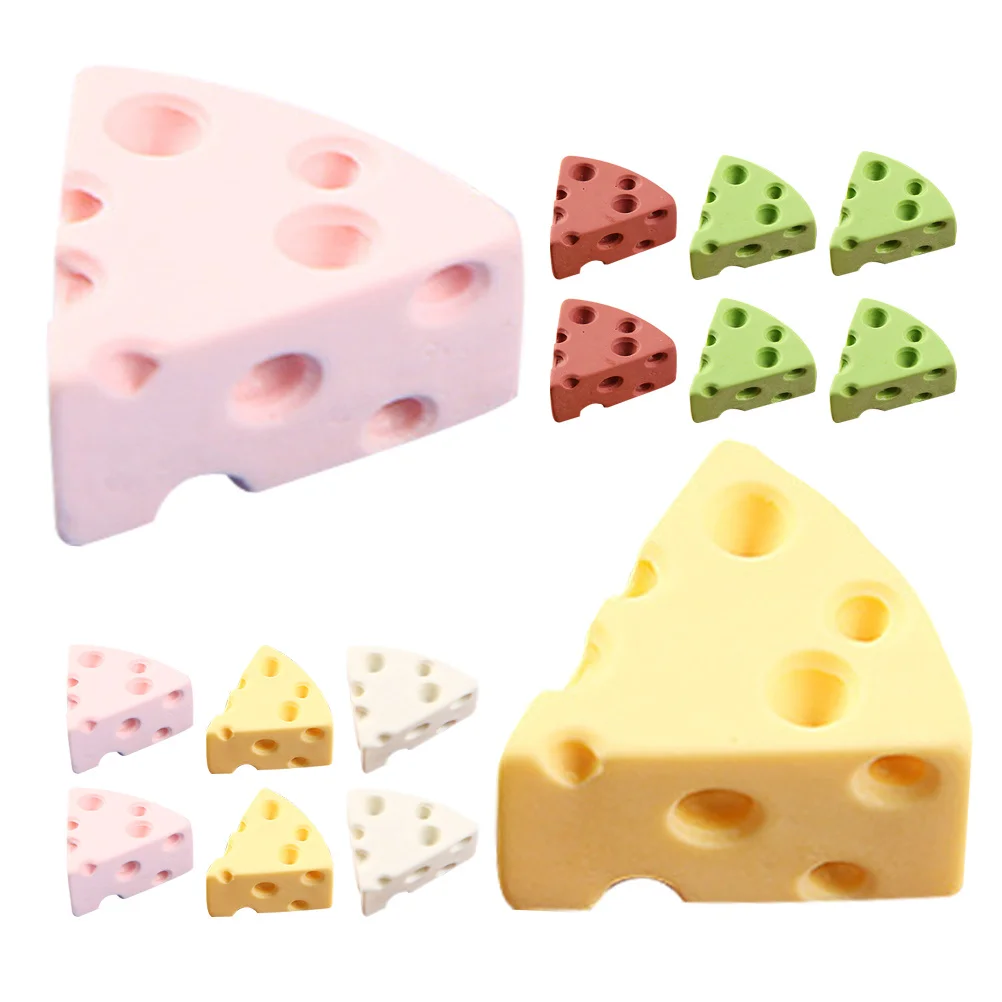 

25Pcs Simulated Cheese Lifelike Artificial Cheese Ornaments for Photo Props Stage Performance Decor Kids Educational Activity