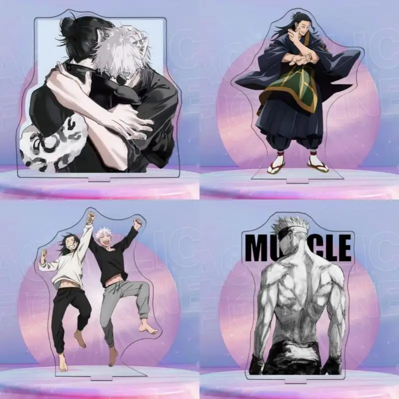 

Anime Cartoons Acrylic Standee for Jjk Gojo Satoru Suguru Geto 15Cm Desktop Decoration Collection Peripheral Exquisite Gift