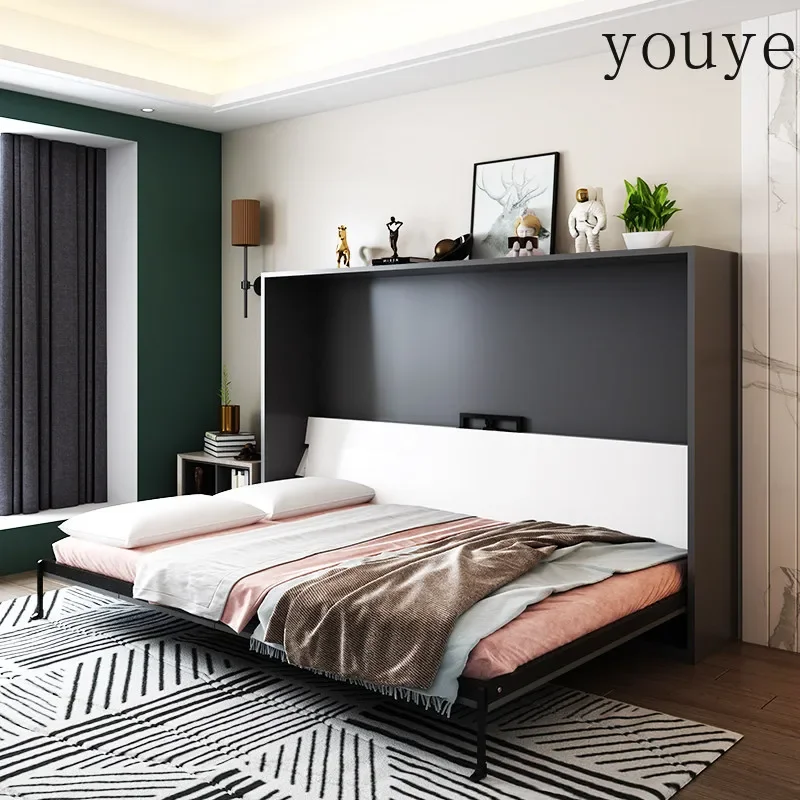 X32 Multiple Space Rollover Wall Bed With Sofa Multi-function Invisible Murphy Bed Electric Remote Control Automatic Folding Bed