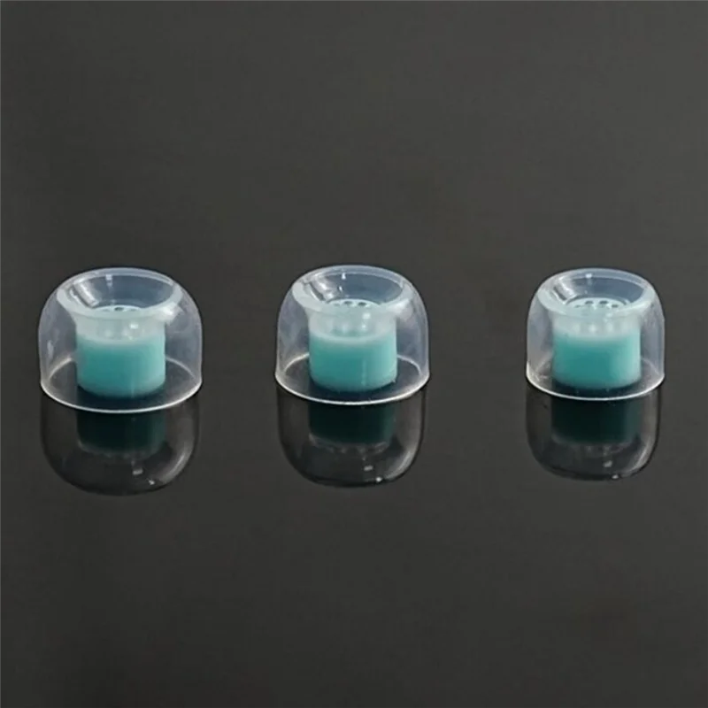 ABKN-이어 실리콘 교체형 이어팁 3쌍 유선 헤드폰 액세서리용 부드럽고 편안함