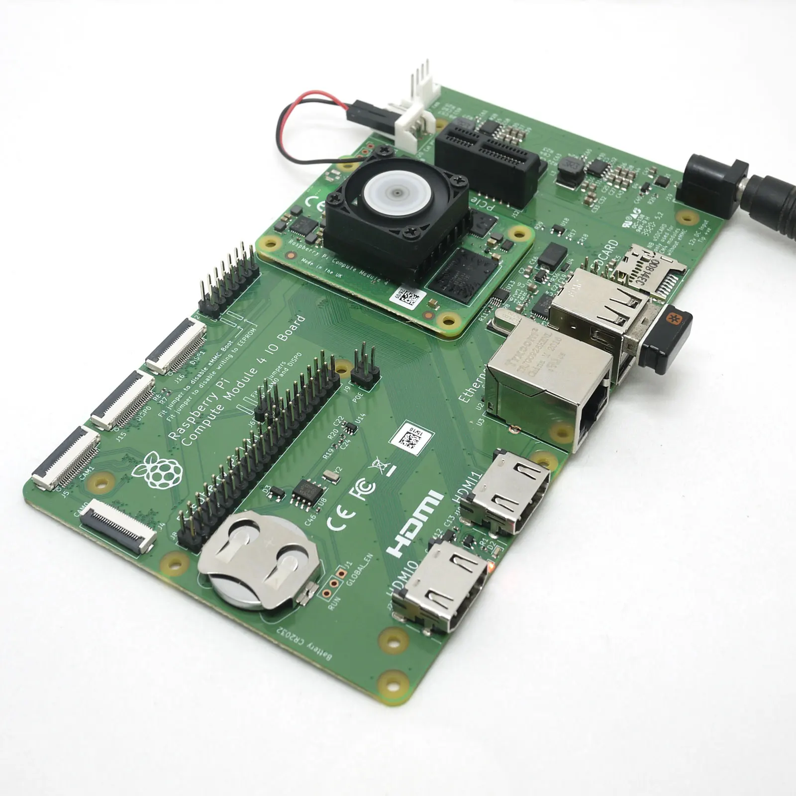 Disipador de calor de ventilador de refrigeración silencioso para Raspberry Pi 4B 3B + 3B Plus Compute Module 4 CM4