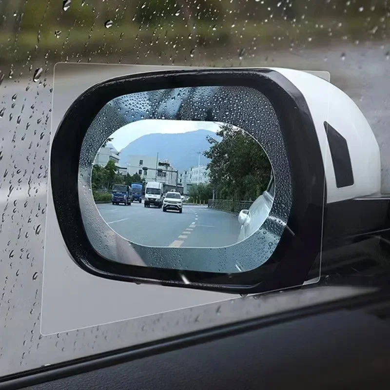 2PCS/Set Car Rearview Mirror Window Anti Fog Clear Film Anti-Light Car Mirror Protective Film Waterproof Rainproof Car Sticker