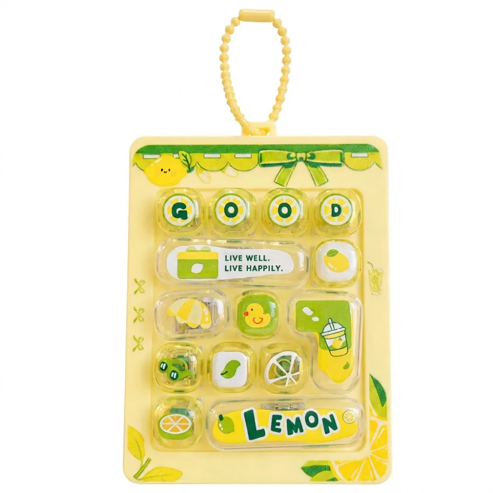 14Key Decompression Button Creative Style Small Gift Mini Keyboard Pendant Cute Design Bag Hanging Ornament Keyboard Keychain