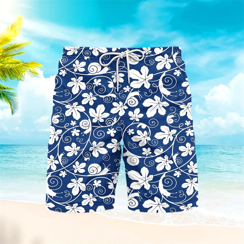 3D Printed Palm Tree Graphic Man Swim Shorts Board Swim Trunks Pquick Drying Breathable Short Hawaiian Style Holiday Beach Pants