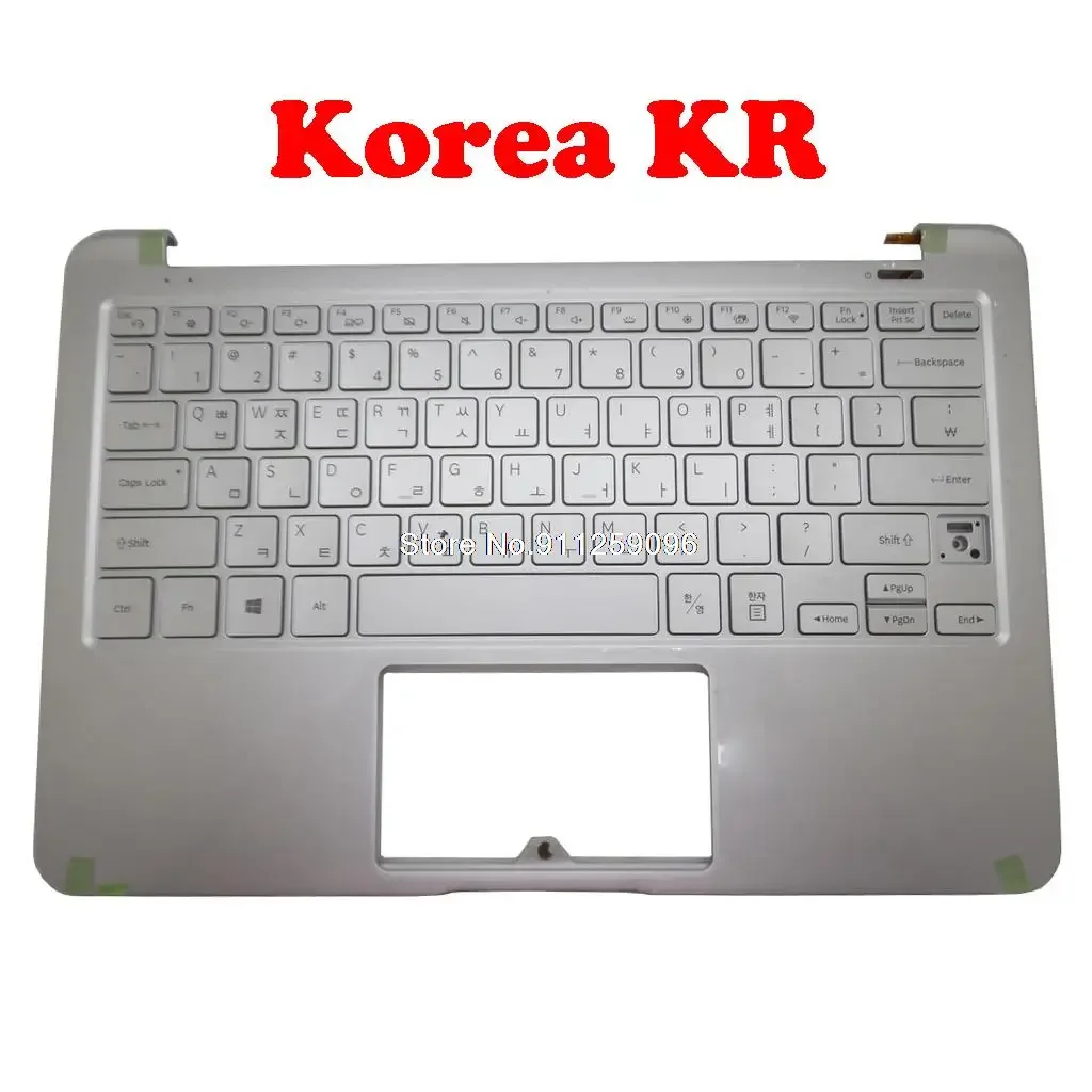 

Подставка для рук и клавиатура для ноутбука Samsung NP900X3N 900X3N, английский, США, Корея KR BA59-04164B, верхний чехол с подсветкой, новый