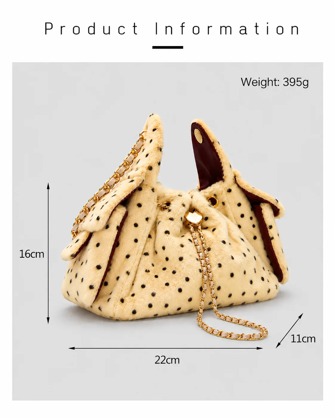 Leopard Faux Fur Shoulder Bag,Trendy Chain Handle Handbag for Women,Soft Crossbody Tote Bag for Daily Commuting & Casual Outfits