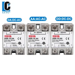 1PCS SSR-25DA  Single Phase Solid State Relay SSR-DA/AA/DD 3-32VDC Input 24-380VAC Output for PID Temperature Control