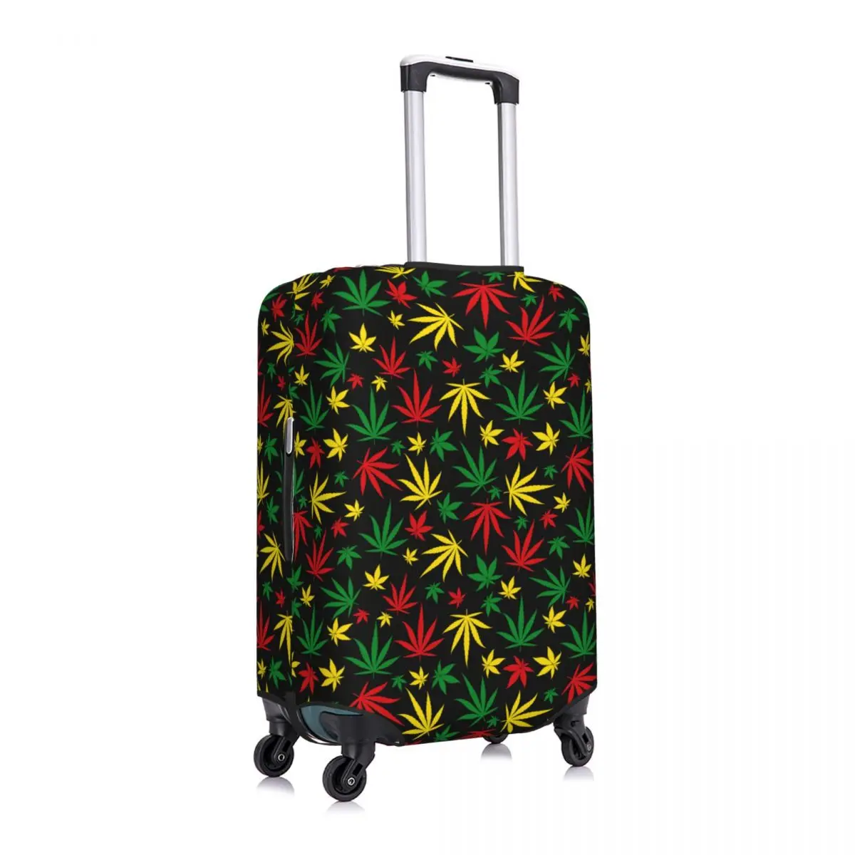 Juste de bagage à rayures drôles personnalisées, housse de bagage, protecteur de valise de voyage, 18 "-32", Jamaica Reggae Rasta