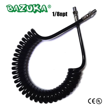 ชาร์จขดระยะไกลท่อสาย Microline Air Compressed Air CO2 Nitro นิวเมติกเครื่องมือ 1/8npt 3000psi