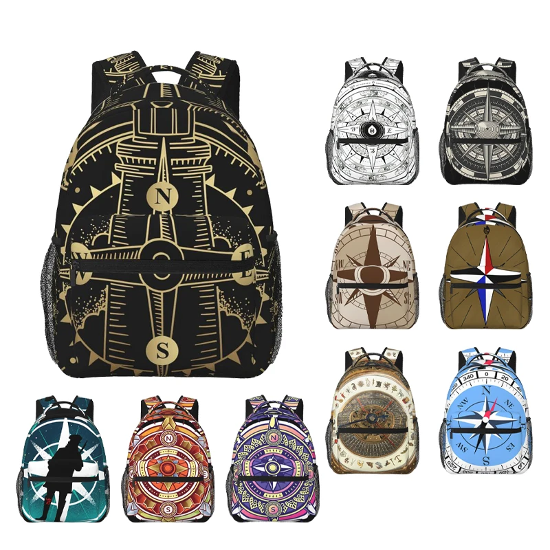 Medieval Compass Wind Rose Backpack for Girls Boys Travel RucksackBackpacks for Teenage school bag