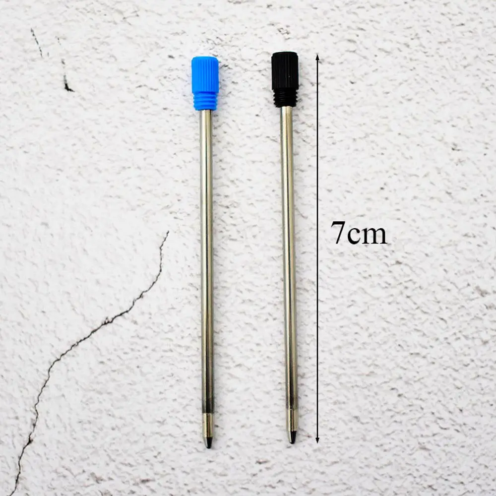 10 pcs/lot Metal Pen Refill for Crystal Diamond Ballpoint Pen Student Pen Rod Blue/Black Ink 7cm Length