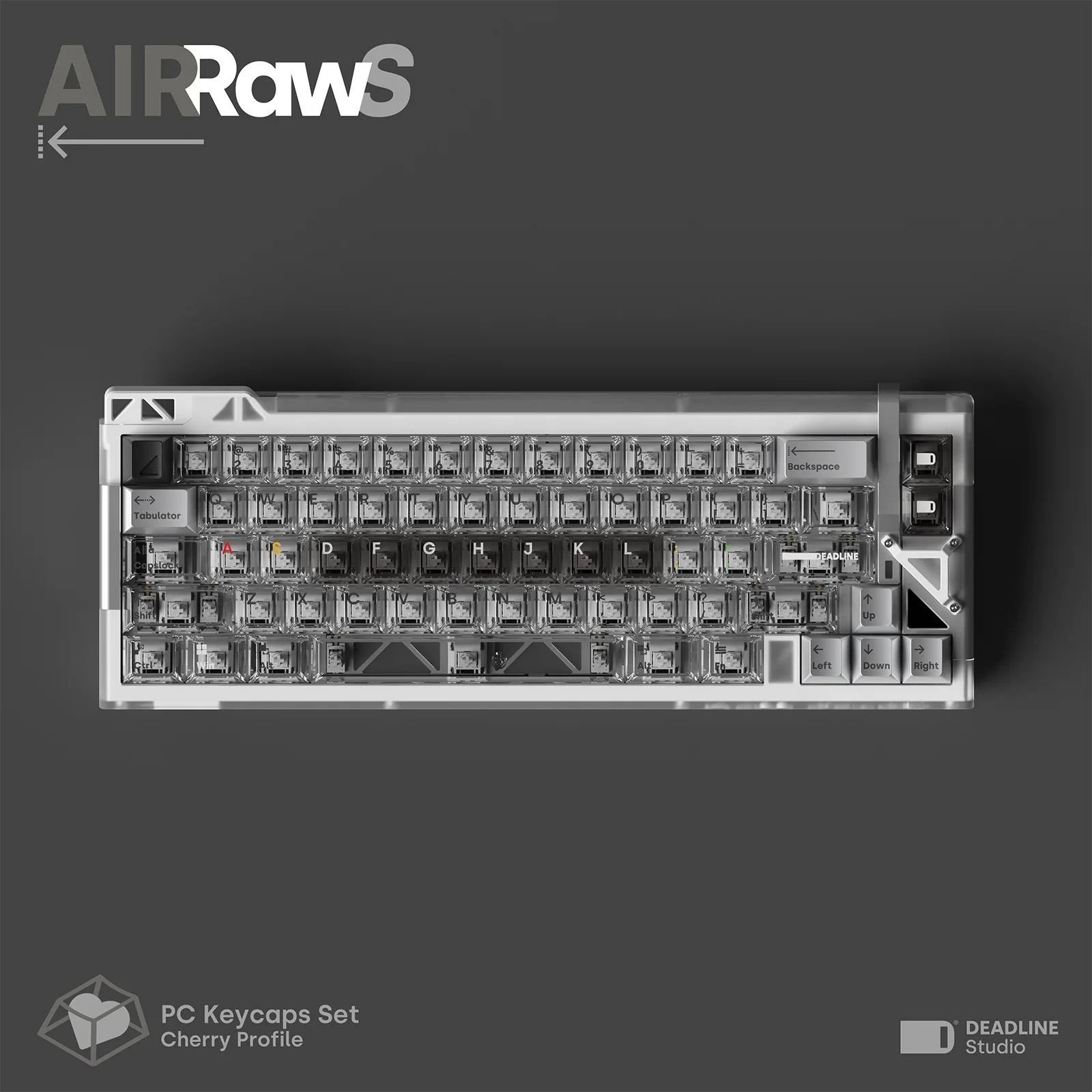 DEADLINEstudio AirRawS PC Keycaps Fog Permeable Keycap Original Factory Height Personalized Keyboard Keycaps Customized PC