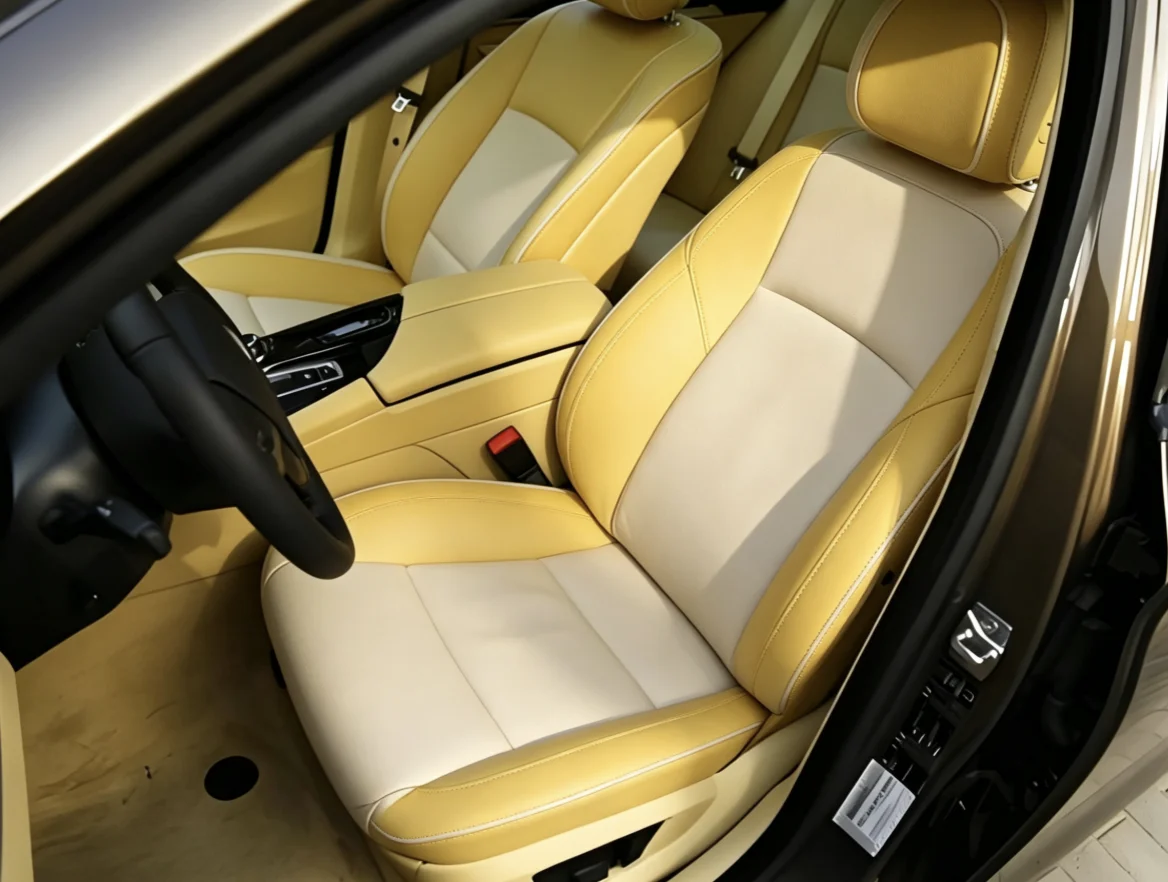 Für BMW F11 2010~2017 Maßgefertigte Autositzbezüge Luxuriöses Nappaleder 100% Passgenau Innenraumzubehör 360 ° Vollständige Abdeckung – Detail 2