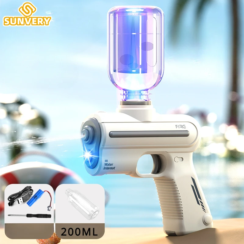 Water Guns Electric Toy Guns Electric Powerful Kids Toys Children Adults High Power Gun Outdoor Games for Pool Beach Juguetes