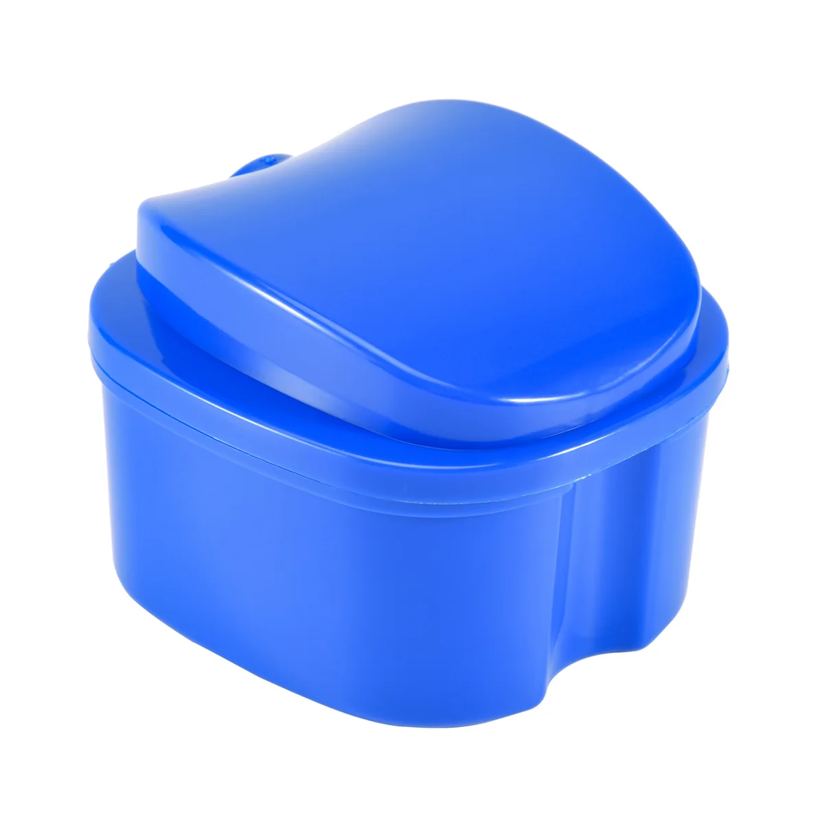 Dark Blue Denture Case Denture Cup with Strainer Denture Bath Box