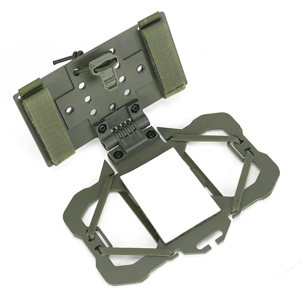 Tactical Navigation Board MOLLE Mount Mobile Phone Board Carrier Tactical Vest Universal Folding Phone Holder Airsoft