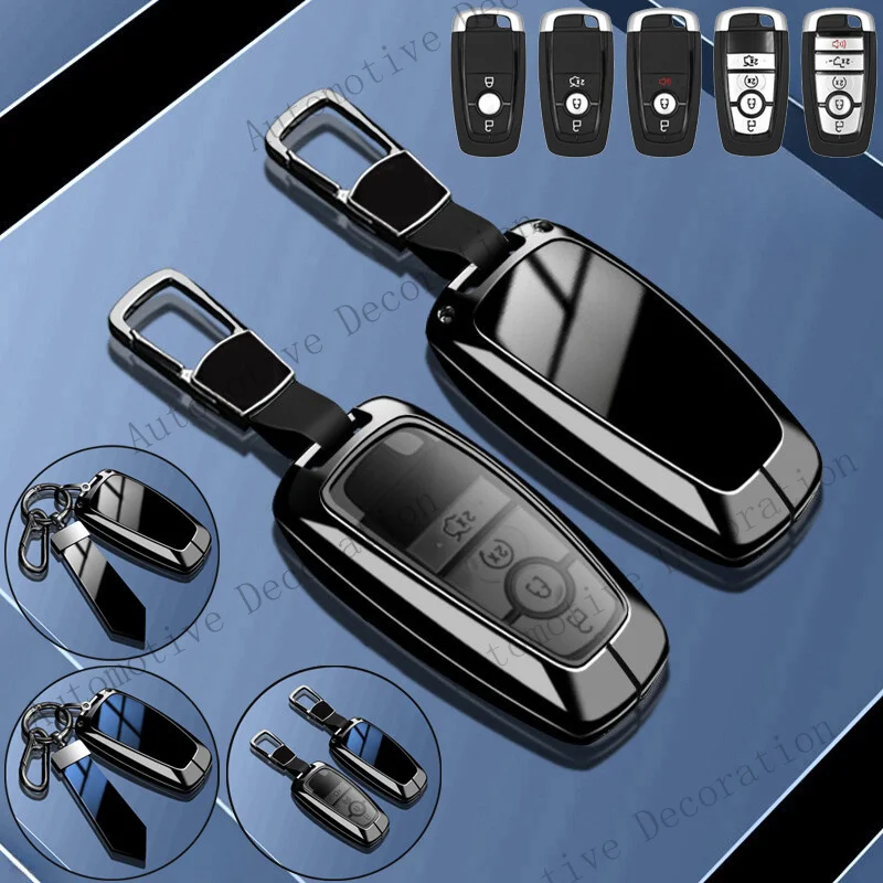 Z+ Zinc Alloy TPU Car Key Fob Case Cover Bag For Lincoln Aviator Corsair Nautilus