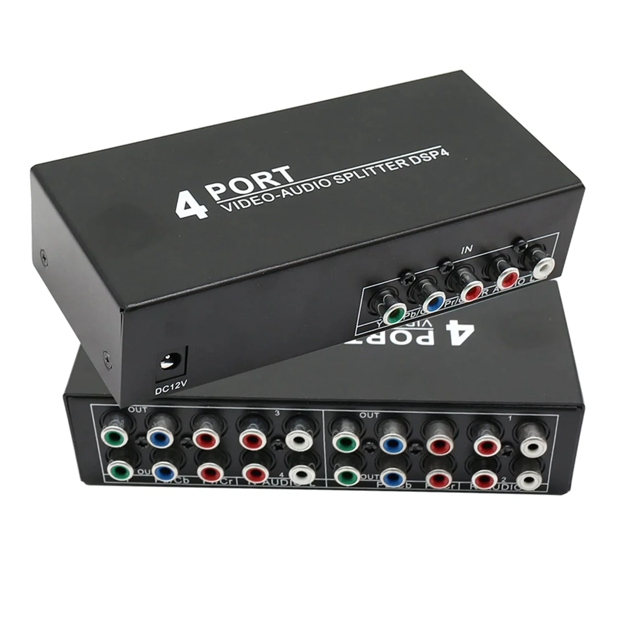 

A53M AV Component Video Audio Splitter 1 in 4 Out, for DVD HDTV