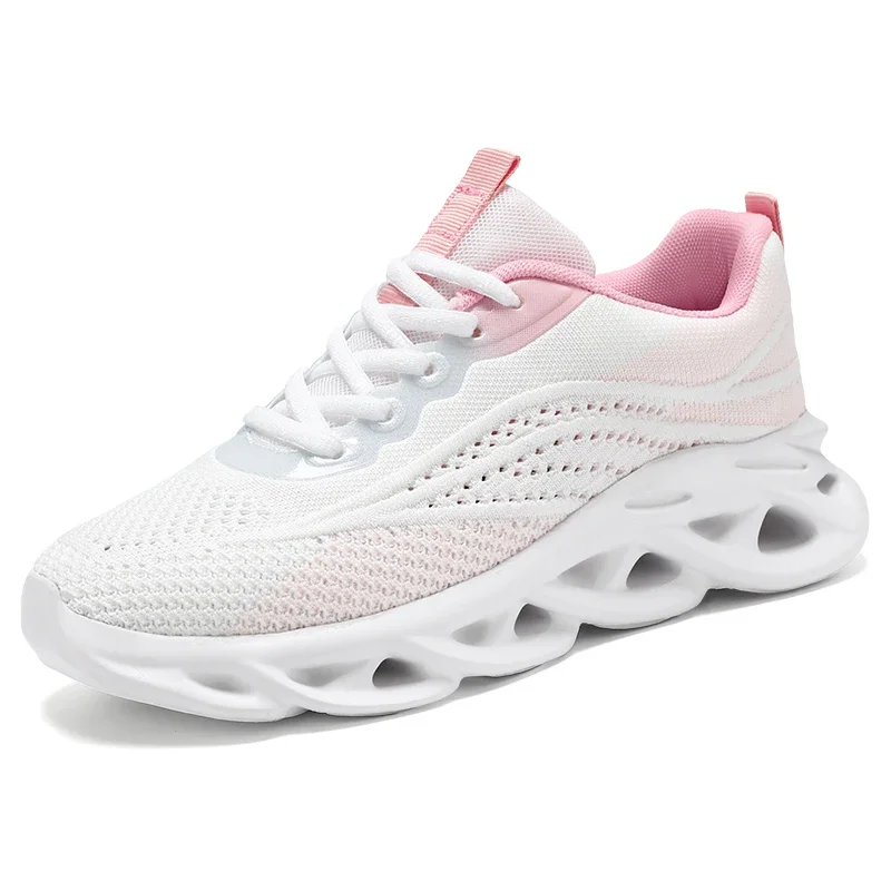 

Новая мужская и женская сетчатая тканевая удобная противоскользящая повседневная спортивная обувь, лоферы для бега, дышащая обувь большого размера