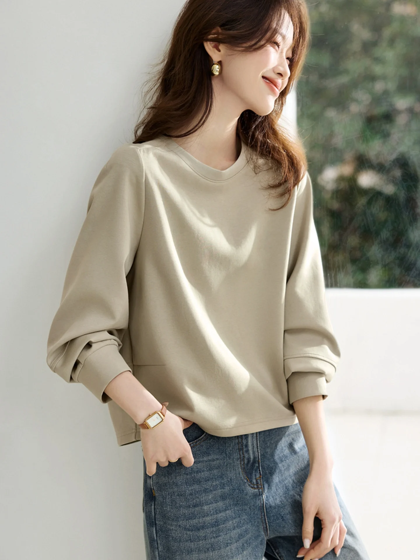 Comoda felpa con cappuccio lunga casual da donna Sle Faionable Top dimagrante Versione coreana Taglio dritto Vento da pendolare