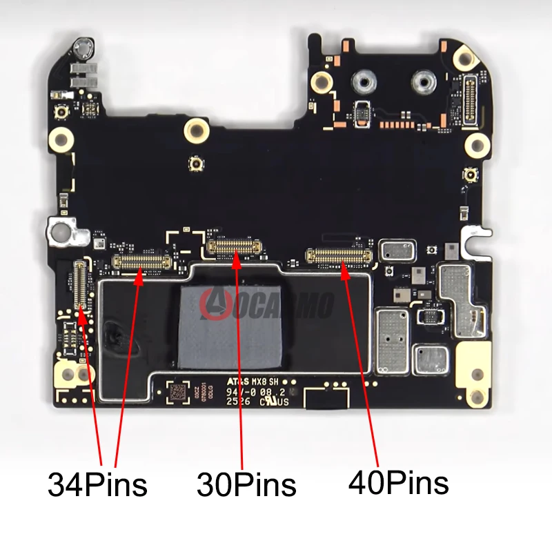 2Pcs Main Board Connector FPC Plug Motherboard Flex LCD Screen Flex PCB 34 40 60 Pins Replacement For Google Pixel 10