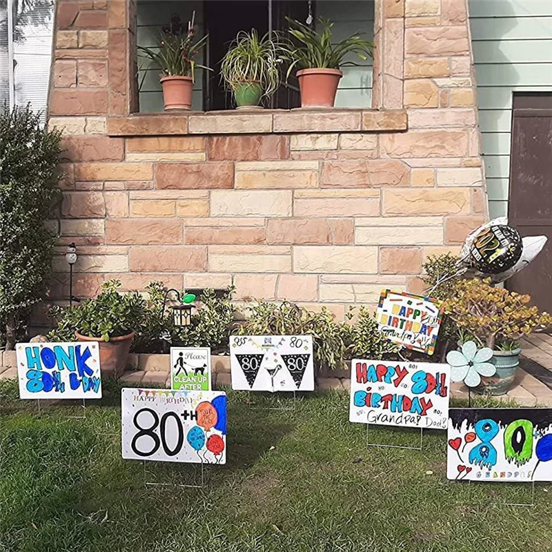 

G6-Blank Yard Signs Yard Sign 12 шт. в упаковке 17X12 дюймов гофрированные пластиковые двусторонние уличные вывески для газона