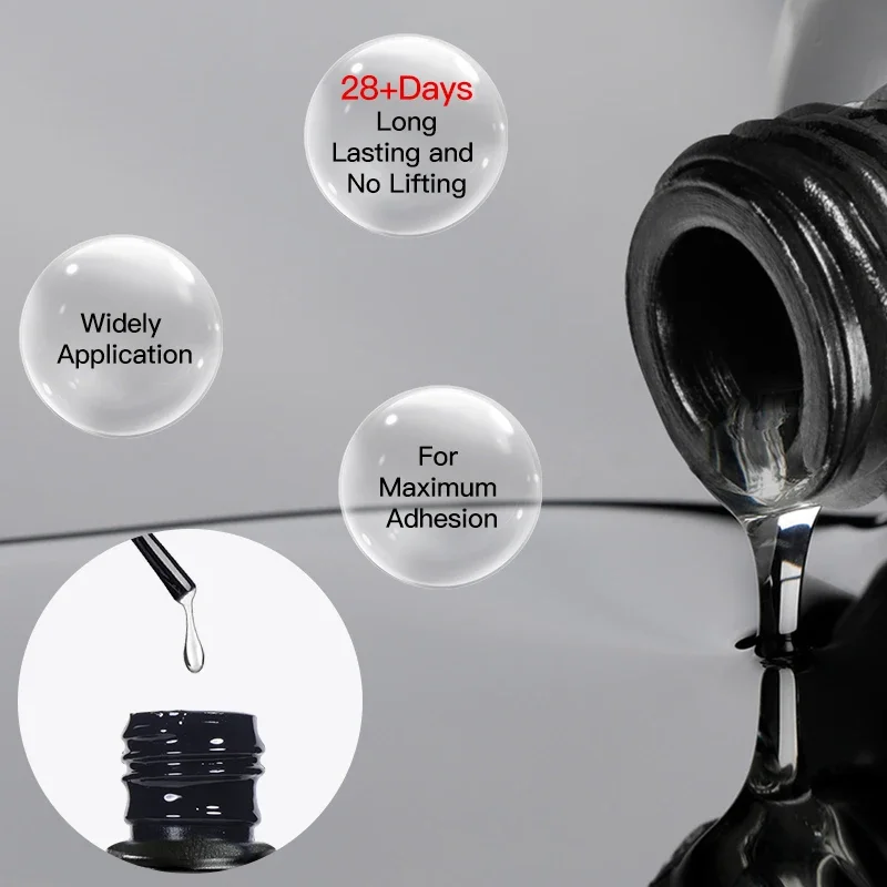 8 ミリリットルネイルプレップディハイドレーターと無酸プライマージェルマニキュア不要 UV LED ランプベーストップコートネイルアートワニスマニキュア