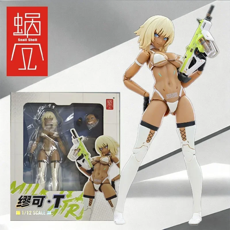 Snail Shell Original MODEL KIT Healthy Action MILK TEA GIRL Miuke·T PVC、ABS、POM Anime Action Figure Collectible Model Ornaments