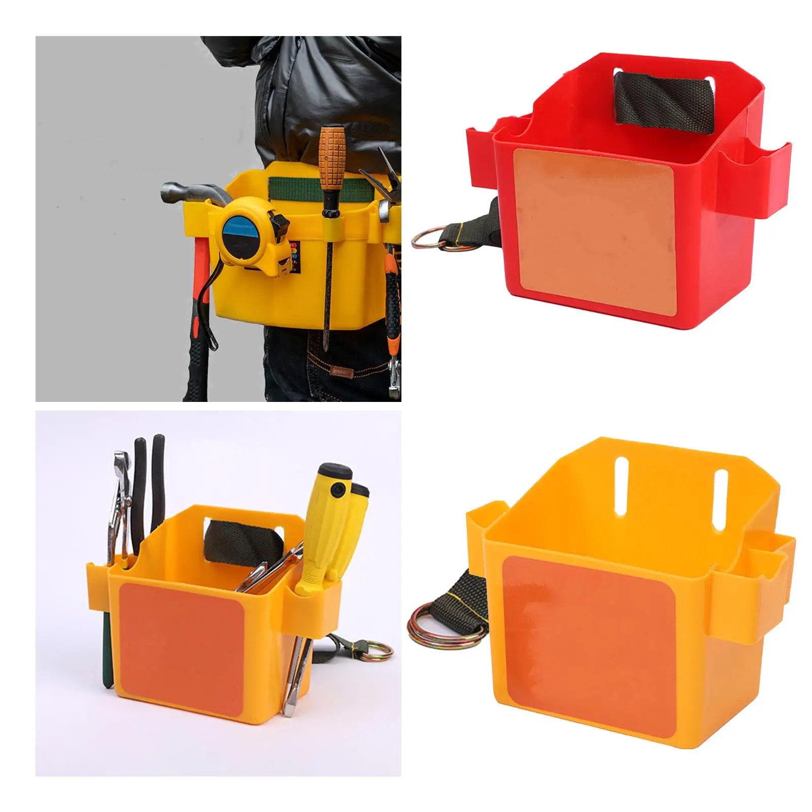 Woodworking Waist Tools Box with Belt Multifunctional Tool Belt Box for Construction Work Carpenter Decorator Renovation Work