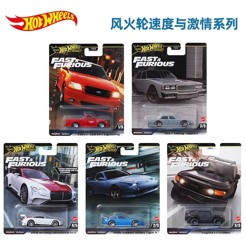 Hot Wheels Fast And Furious mercedes-benz Porsche 911 Land Rover Defender Toyota 1:64 vehículo fundido a presión modelo coches juguetes niños regalo