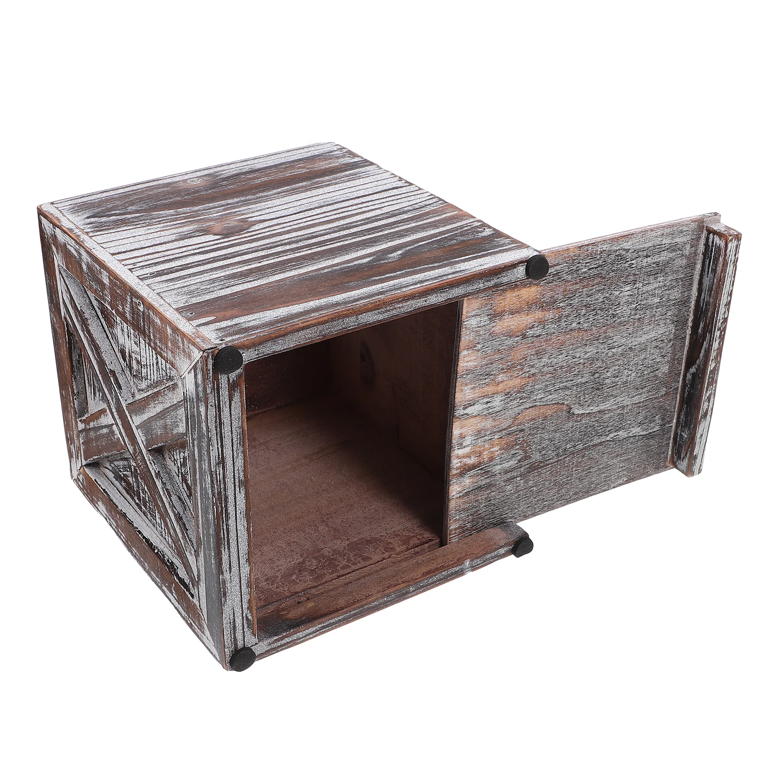 

Vintage Wooden Tissue Box Holder Construction St Size Home Decor Napkin Paper Towel Dispenser Storage Case