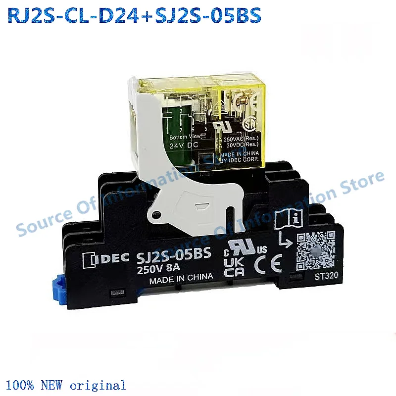 

5Pcs IDEC RJ2S-CL-D24+ SJ2S-05B Relay Module DC24V 8 Pin 8A SPDT Normally Open Contact for Electronic Projects