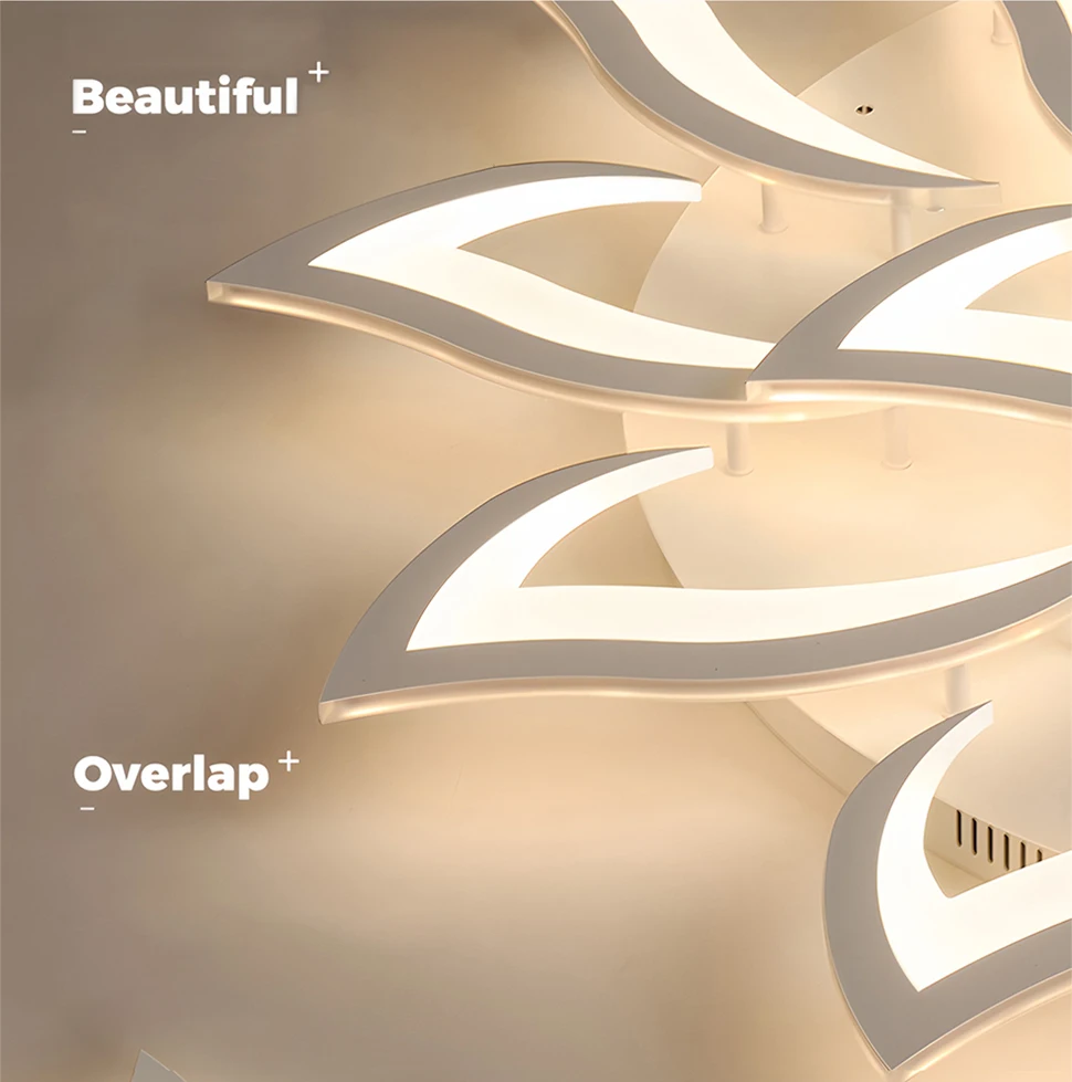 LED-Deckenleuchte Moderne Lotus-Dekoration Kronleuchter Deckenbeleuchtung Luxus-Restaurant Hotel Hochwertige Intelligente Leuchten Lüster-Lampe – Detail 11