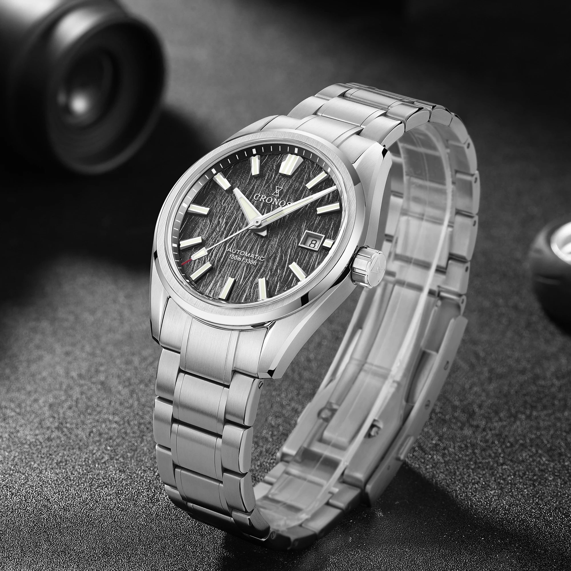 2025 New Cronos GS 39mm Texture Luxury Men Business Dress Watches