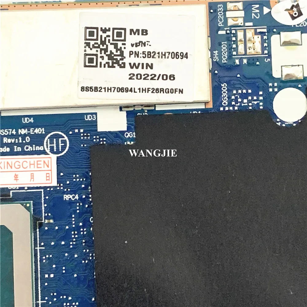 Placa-mãe para laptop NM-E401 para Lenovo 5 15IAL7 5B21H70694 com SRLFP i7-1255U 12G RAM 100% totalmente testada