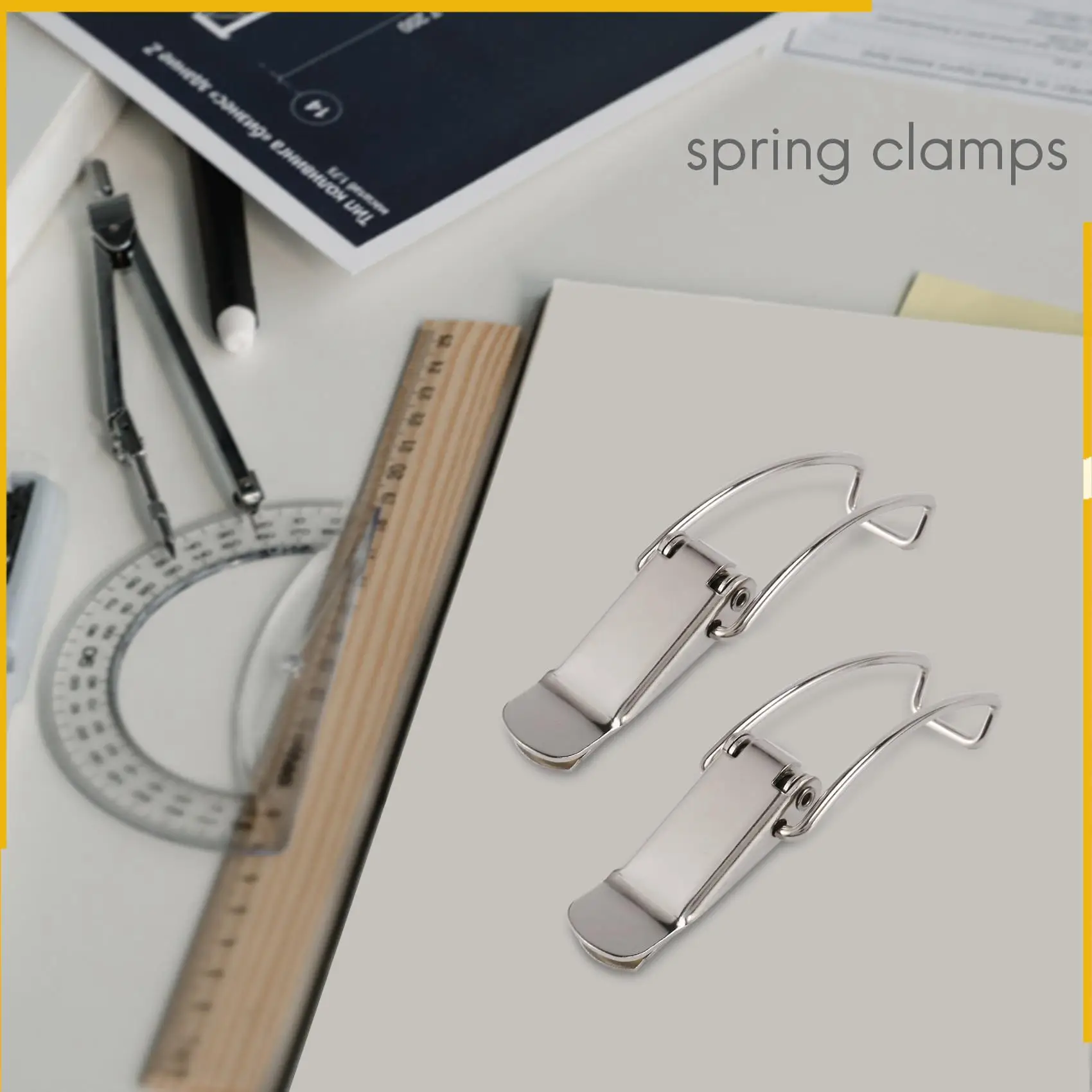 A92P الفولاذ المقاوم للصدأ الربيع غلق بمشبك 304 صندوق من الفولاذ المقاوم للصدأ خزانة الربيع قفل غلق بمشبك صندوق النقل برج مشبك