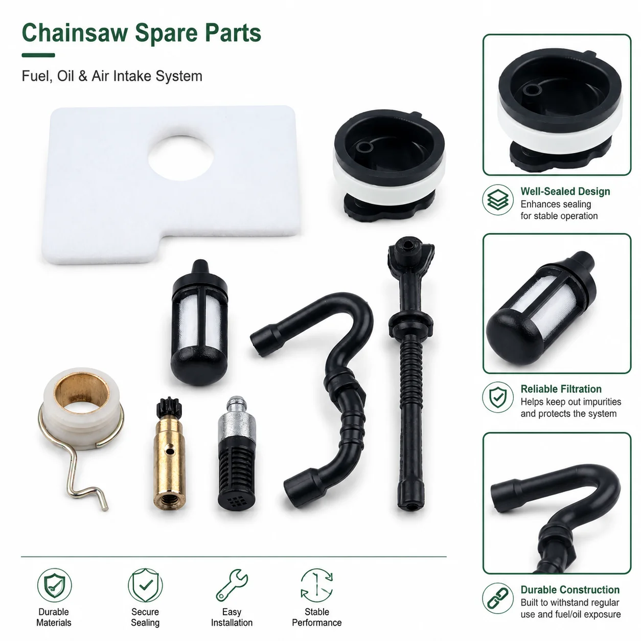 Tune Up Kit Air Filter Fuel Li - đánh giá và giá Stihl Chainsaw Ms170